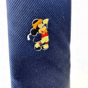 Vintage Cervantes Mickey Mouse Neck Tie Polyester Disney Navy USA Made